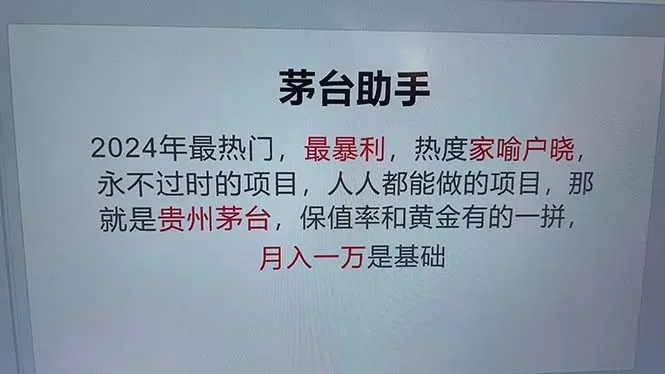 魔法贵州茅台代理，永不淘汰的项目，抛开传统玩法，使用科技，命中率极高-颜夕资源网-第18张图片