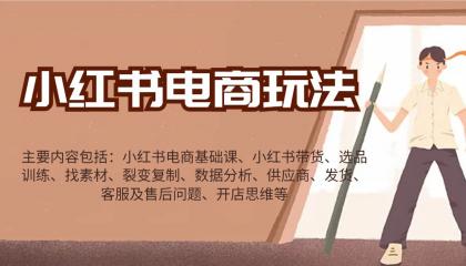 小红书电商玩法：带货/选品/找素材/裂变/数据分析/供应商/发货/售后/开店思维等-颜夕资源网-第18张图片