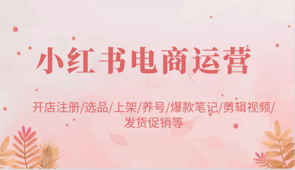 小红书电商经营:开实体店申请注册/选款/发布/起号/爆品手记/视频编辑/安排发货促销等-颜夕资源网-第18张图片 小红书电商经营:开实体店申请注册/选款/发布/起号/爆品手记/视频编辑/安排发货促销等-颜夕资源网-第18张图片