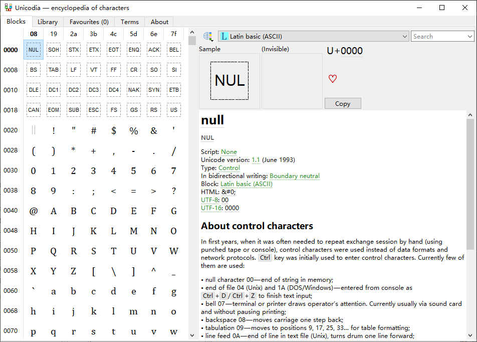 Unicodia(Unicode字符查询工具) v2.11.2 绿色版-颜夕资源网-第18张图片