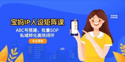 宝妈IP人设矩阵课:ABC号搭建,批量SOP,私域转化高效闭环-颜夕资源网-第18张图片 宝妈IP人设矩阵课:ABC号搭建,批量SOP,私域转化高效闭环-颜夕资源网-第18张图片