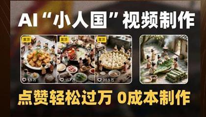 制作AI“小人国”微缩景观的短视频,点赞轻松过万,0成本制作-颜夕资源网-第18张图片 制作AI“小人国”微缩景观的短视频,点赞轻松过万,0成本制作-颜夕资源网-第18张图片