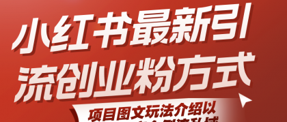 小红书最新引流创业粉方式，项目图文玩法介绍以及如何安全倒流私域-颜夕资源网-第18张图片