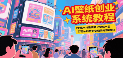 AI壁纸创业系统教程，零成本打造高转化壁纸产品，实现从创意到变现的完整闭环-颜夕资源网-第18张图片