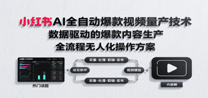 小红书AI全自动爆款视频量产技术，数据采集、素材处理到AI剪辑全流程自动化操作-颜夕资源网-第18张图片