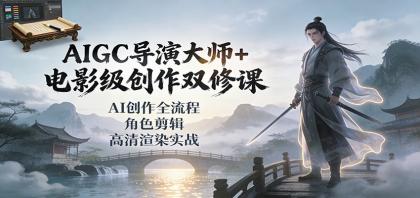 AIGC导演大师+电影级创作双修课：AI创作全流程、角色剪辑、高清渲染实战-颜夕资源网-第18张图片