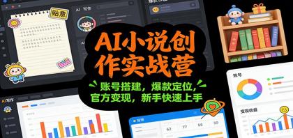 AI小说创作实战营：账号搭建，爆款定位，官方变现，新手快速上手-颜夕资源网-第18张图片