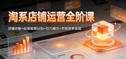 淘系店铺运营全阶课：店铺诊断+标准智能计划+引力魔方+市场竞争实战-颜夕资源网-第18张图片
