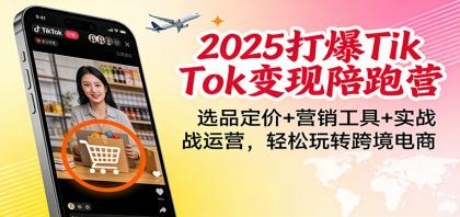 2025打爆TikTok变现陪跑营：选品定价+营销工具+实战运营，轻松玩转跨境电商-颜夕资源网-第18张图片