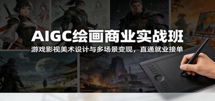AIGC绘画商业实战班：游戏影视美术设计与多场景变现，直通就业接单-颜夕资源网-第18张图片