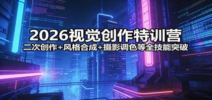 2026视觉创作特训营：二次创作+风格合成+摄影调色等全技能突破-颜夕资源网-第18张图片